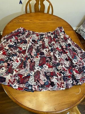 Mainstreet Blues Square Dance Skirt  Very Full Size 5X • $24.04