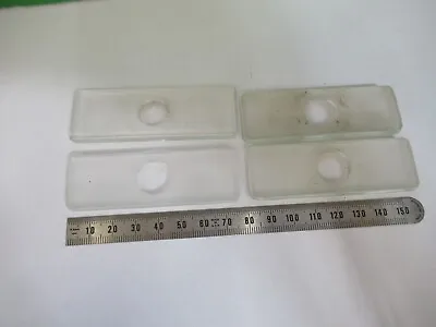 VINTAGE GLASS SLIDES LOT For Liquids RARE THICK GLASS MICROSCOPE PART F8-B-15 • $19