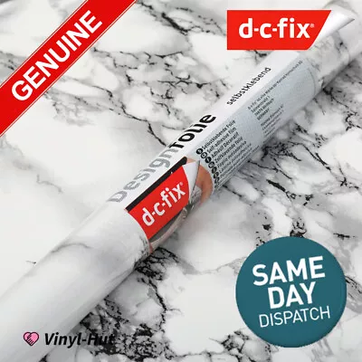 D-C FIX WHITE BLACK MARBLE STICKY BACK PLASTIC SELF ADHESIVE VINYL FILM 67.5cm • £3.99