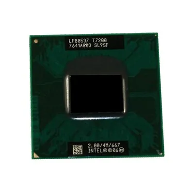 Intel Core 2 Duo T7200 SL9SF 2.0 GHz Dual-Core 667Mhz Socket 479 CPU Processor • $7.50