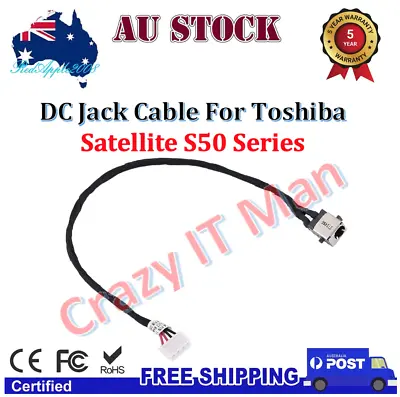 DC Power Jack Cable For Toshiba Satellite S50-A S50D-A S50DT-A S50T-A Series • $19.70