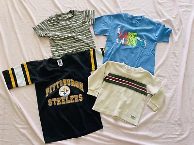 Vtg Lot Of 70s 80s STEELERS Sporty Surfer Tee Top Kids Toddler Clothing Bundle • $14.99