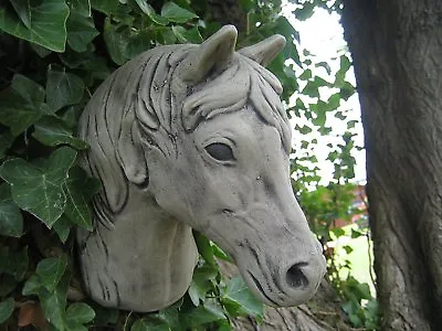 Horse Head Wall Plaque Stone Garden Ornament.. * We Are Open To The Public* • £24.98