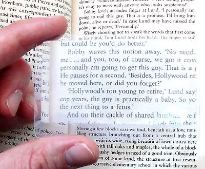£2.29 • Buy Magnifying Fresnel Lens- Credit Card Size Magnifier Sheet Glasses Reading Aid