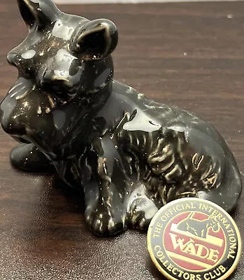 Wade Ceramic Ornament - 1996/97 Membership Special - Highland Terrier. W/ Pin • $25