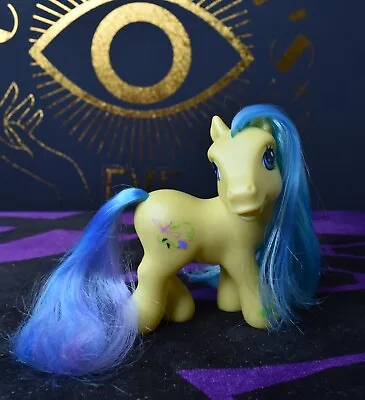 My Little Pony G3 - Meadowbrook - 2002 MLP Dragonfly Cutie Mark Yellow Blue Hair • $15