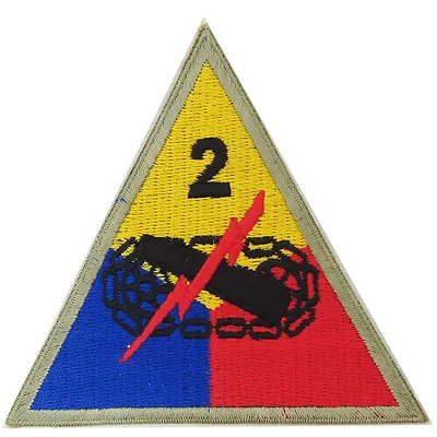 £7.25 • Buy US Army 2ND ARMOURED DIVISION Hell On Wheels American Uniform Patch - WW2 Repro