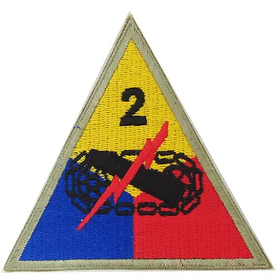 US Army 2ND ARMOURED DIVISION Hell On Wheels American Uniform Patch - WW2 Repro • £6.75