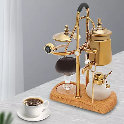 15OZ Royal Belgian Belgium Balance Syphon Coffee Maker Siphon Brewer Golden • $95