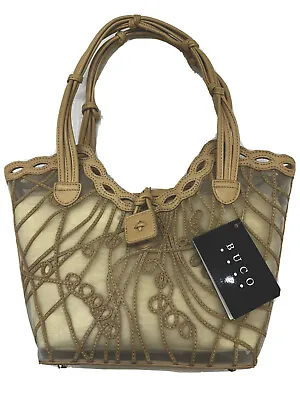 Buco Opulence Tote In Sand Nude NWT Vegan Leather Sold Out Cute Sheer W/Dustbag • $188