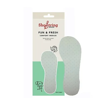 £4.39 • Buy Kids Cool Fresh Comfort Insoles Latex Foam Cut To Size Fit Shoes Boots Inserts