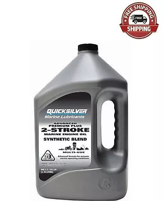 Quicksilver Premium Plus 2-Stroke Synthetic Blend Marine Oil - 1 Gallon New • $33.98