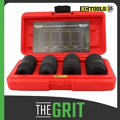 KC Tools 4pc 1/2  Dr Metric Deep Impact Socket Set • $109