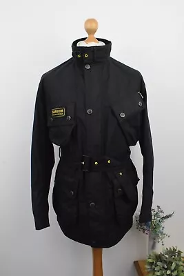 $209.46 • Buy BARBOUR INTERNATIONAL Slim Black Wax A7 Jacket £269 Size Medium 38/40 48/50 Suit