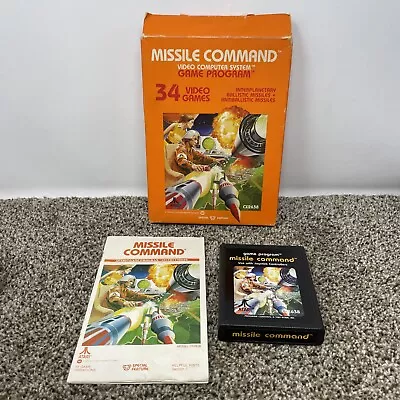 Missile Command (Atari 2600 1981) CIB TESTED • $18