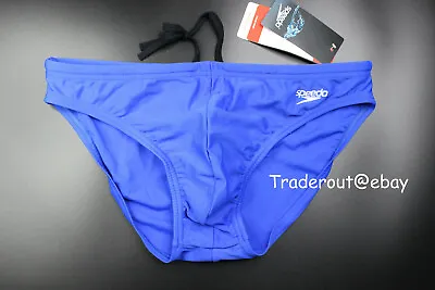 Speedo Men Turkish Sea Blue Solar Swim Brief Bikini Swimwear Size 30 32 34 36 38 • $37.80