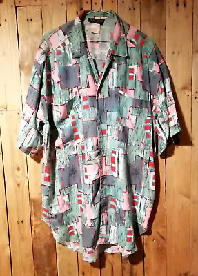 True Vintage Bilbo Hawaiian Style Shirt Shirt Made In Outh Africa 46/48  Chest • £29.95