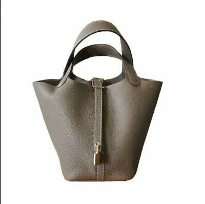 £22.49 • Buy Women Genuine Leather Handbag Tote Shoulder Messenger Bag Basket Large Capacity#