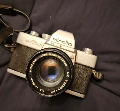 Minolta SRT-100 SLR Manual Camera Body And 55mm Lens AS IS • $22.99