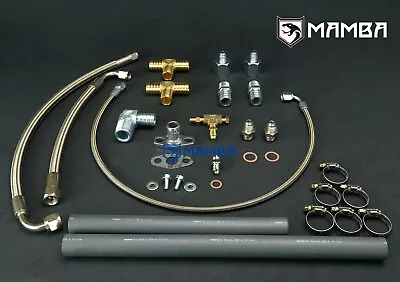 Turbo Oil & Water Line Kit For Toyota Land Cruiser 2H 4L HJ60 W/ TD05H 16G 18G • $226.44