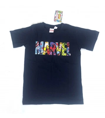 £4.49 • Buy Boys Navy Marvel T-Shirt Top - Brand New With Tags - Sizes 7 - 13 Years