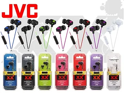 JVC Xtreme Ear Phone Rugged Inner-Ear Deep Bass Headphones In Line Mic HA-FR201 • $7.49