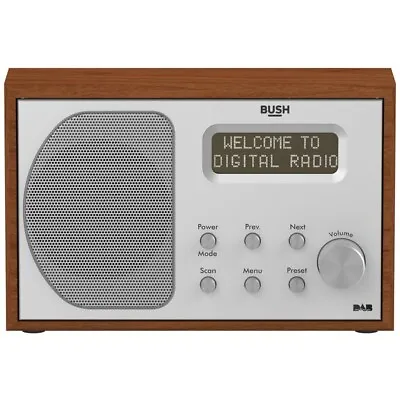 £49.99 • Buy Bush DAB Radio Brown Wood-UK