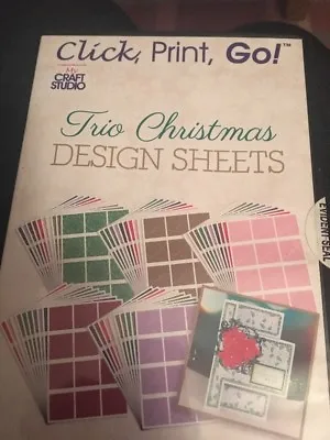 £1.59 • Buy My Craft Studio - Click, Print, Go! Trio Christmas Design Sheets PC CD ROM