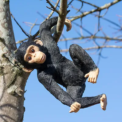 Fence Hanging Monkey Ornament Outdoor Garden Zoo Animal Sculpture Decoration • £35