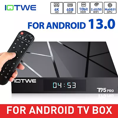 2023 T95 PRO Smart Android 13.0 TV Box 5G WIFI6 6K HD Quad Core Stream Player AU • $43.99