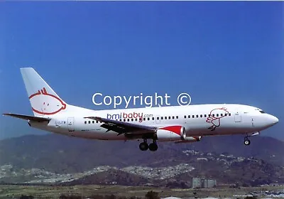 £3.25 • Buy BMI Baby Boeing 737-36N G-OJTW  Arriving Malaga March 2002  Postcard