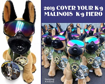 Belgian Malinois-K9  MWD Police SAR Vest Badge & Googles • $20