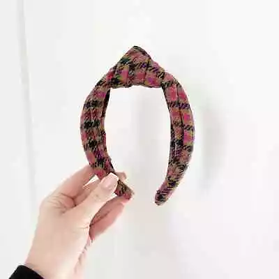 J. Crew Plaid Knotted Headband • $12