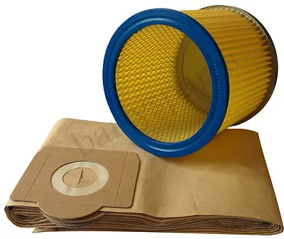 Filter & Bags For Earlex Powervac Combivac WD1000 WD1100 WD1200P Dust Hoover  • £17.45