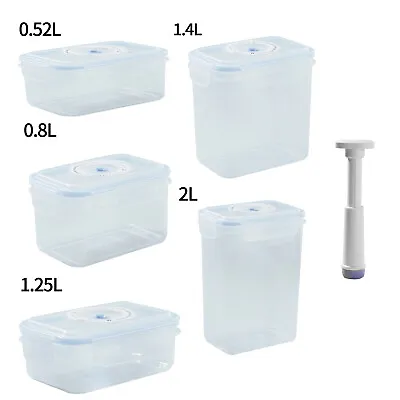 $9.03 • Buy PP Container With Airtight Lid Or Handheld Vacuum Pump To Keep Food,Fresh Box