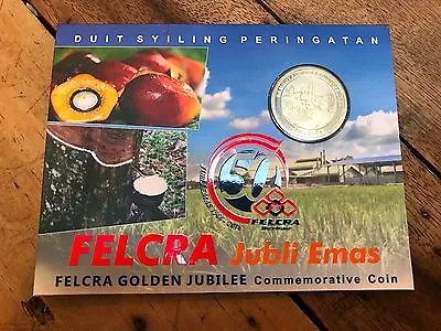 Card Coins 2016 NEW Malaysia 50th Felcra Golden Jubilee Comm. Nordic Gold • $9.99
