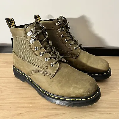 Dr. Martens 101 Streeter 6 Eye Mens Ankle Boots In Khaki - Excellent Cond. UK 8 • £79.95