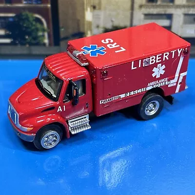 HO Scale Fire Truck Liberty Rescue Squad Ambulance A1 International 1/87 Model • $11