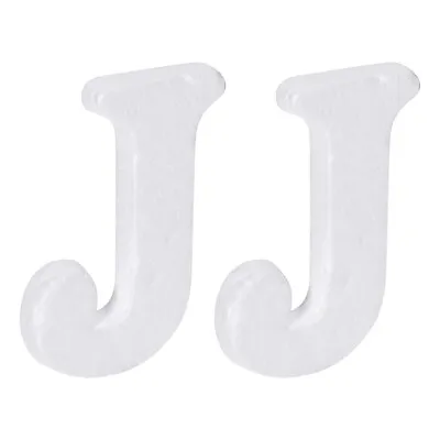 £3.54 • Buy Foam Letters J Letter EPS White Polystyrene Letter Foam 100mm/4 Inch, Pack Of 2