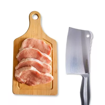 S/S Butcher Knife Meat Rust-Resistant Blade Precision Cutting Chopping 12-Inch • $15.99