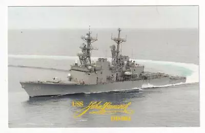 Destroyer USS JOHN HANCOCK DD-981 Navy Ship Postcard S2316 • $3