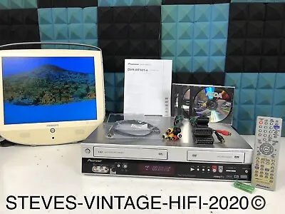 Pioneer DVR-RT501-s DVD Recorder/VHS VCR Recorder Combi (COPY 📼 TO 📀) L@@K! • £209.99