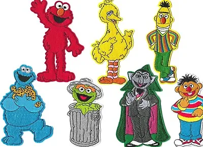 SESAME STREET CHARACTERS Iron On / Sew On Patch Embroidered Badge Cartoon • $3.40