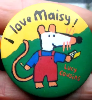 MAISY MOUSE Lucy Cousins Vintage 1990s Childrens Television Rare Pin BADGE • $6.21