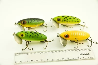 Vintage Arbogast Jitterbug Minnow Antique Fishing Lure Lot Of 4 JJ52 • $0.99