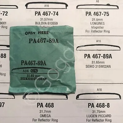 GS Round Replacement Crystals (PA Series) Under 32mm For Seiko Watches - NOS • $11.95