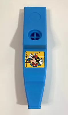 Vintage Walt Disney Mickey Mouse 5” Blue Plastic Whistle Kazoo Instrument • $2.99