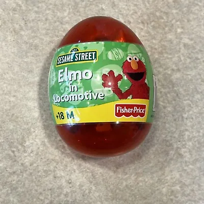 Elmo In Locomotive Sesame Street Plastic Egg Fisher Price New Sealed NIP • $15