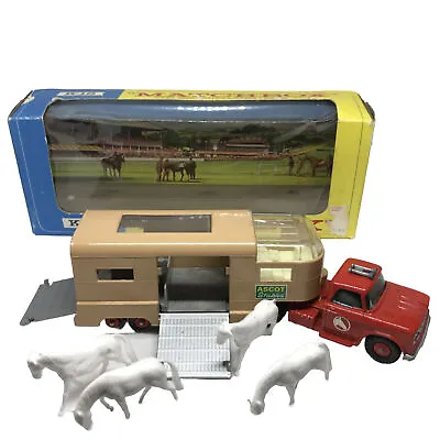 Lesney Matchbox King Size Articulated Horse Van K-18 1969 Red/Tan England W/Box • $298
