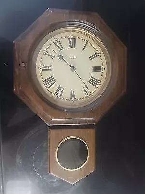 Vintage Verichron Pendulum Wall Clock Regulator-Style  Quartz - 14” X 21” • $15.99